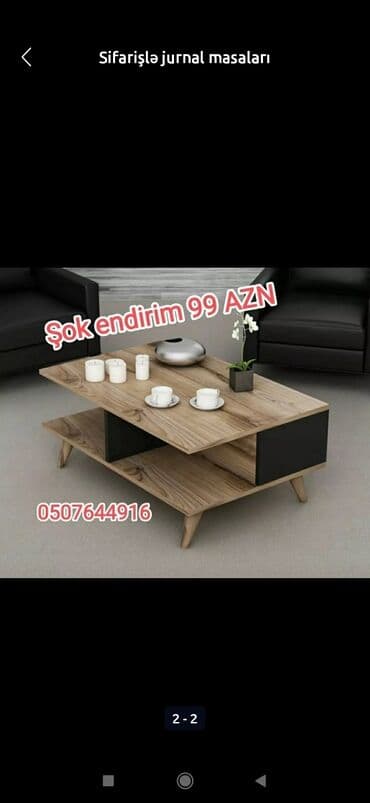 ders stol: Jurnal masası, Yeni, Açılmayan, Laminat, Dördbucaq masa — 1