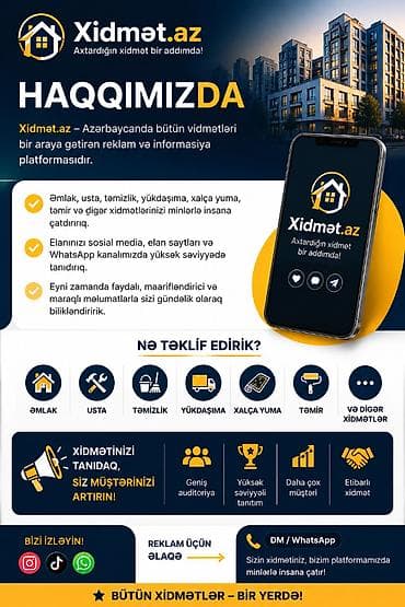 usta qapi: Xidmət.az – Azərbaycanda bütün xidmətləri bir araya gətirən reklam və — 1