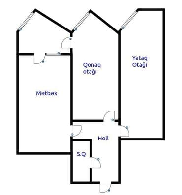 ucuz kafeler: 9-cu mikrorayon, 2 otaqlı, Yeni tikili, 96 kv. m — 15