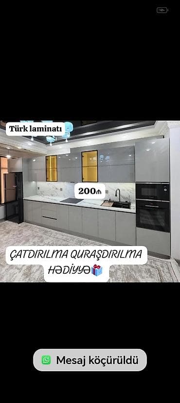 *pm 175₼ sifarişlə MƏTBƏX mebeli*‼️ *ÇATDIRILMA QURAŞDIRILMA HƏDİYYƏ🎁*
