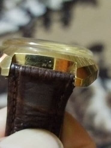 kişi saatlari: İşlənmiş, Qol saatı, rəng - Qızılı — 5