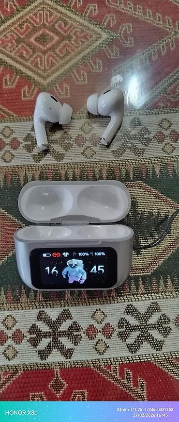 bluetooth nausnikler: İşlənmiş Simsiz (Bluetooth) Qulaqcıqlar, Apple, rəng - Gümüşü — 2