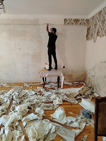 Divar kağızı və köhnə döşəmə söküntüsü – peşəkar xidmət Təmirə at lalafo.az Divar kağızı və köhnə döşəmə söküntüsü – peşəkar xidmət Təmirə