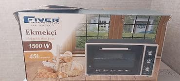 elektron kitab: Fiver “Ekməkçi” Elektrikli Mini Fırın – 45 L, 1500 W - Tutumu: 45 — 1