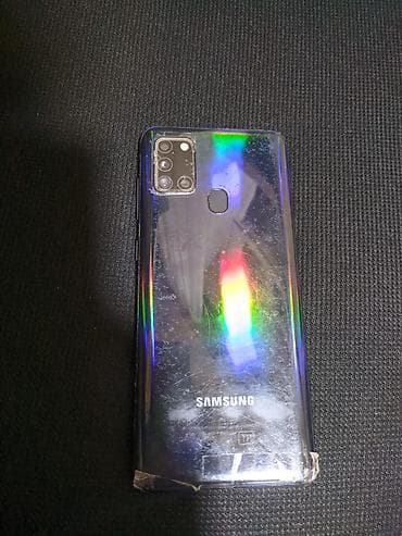 telefin: Samsung Galaxy A21S, 32 GB, rəng - Qara, Qırıq, Sensor, İki sim kartlı — 2