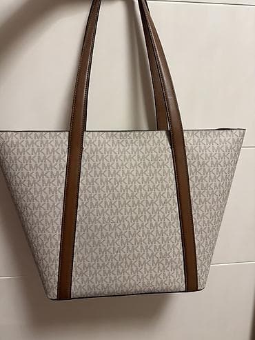 louis vuitton kabro: Michael Kors tote çantası - Model: MK monoqram naxışlı tote Yenidir — 2