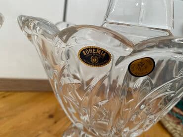 Süfrə qab-qacaqı: Xrustal Bohemia satilir.sirniyyat qabi. 1 denedi. tezedir — 2