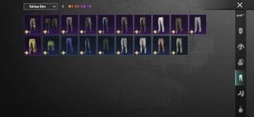 milli ordu forma: Müxtəlif rənglərdə və üslublarda uniseks şalvar kolleksiyası. Hər biri — 1