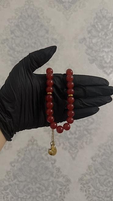 fosfor tesbeh: Məhsul: Təsbeh kolleksiyası - Qırmızı təsbeh: Dairəvi hamar — 1