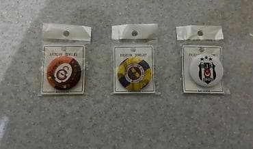 kruşa: Futbol nişanları və skorpionlu açarlıq seti - 3 ədəd dairəvi döş — 2