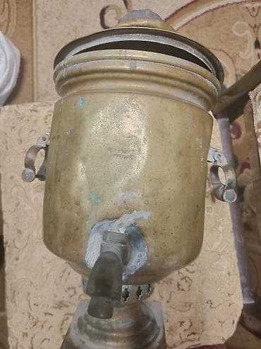 Satılır Antik samovar – mis gövdəli, klassik silindrik forma - — 2