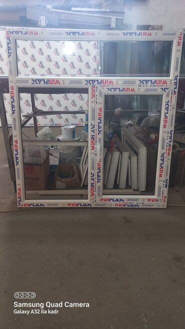 ucuz plastik qapi pencere: Plastik Pəncərə Təzə 130xhündürlük 140=130 man 140 *140 =140 man — 3