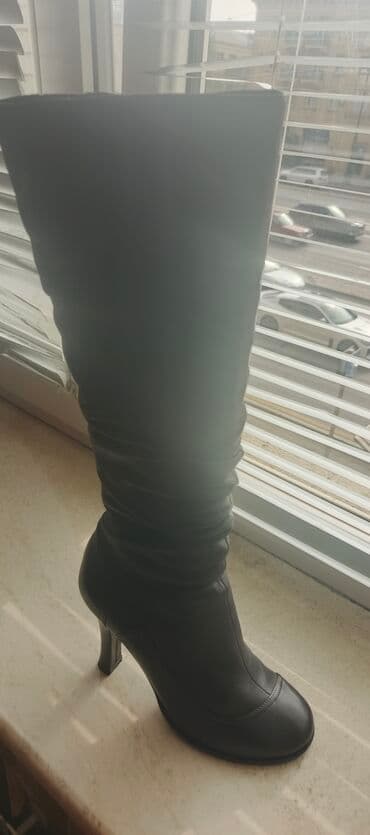 çəkmə: Çəkmə, Ölçü: 36, rəng - Qara, İşlənmiş — 2