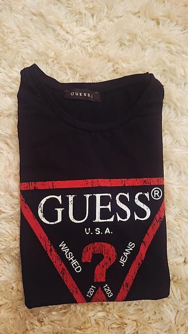 guess: GUESS qadın köynəyi - Brend: GUESS - Model: Klassik üçbucaq loqolu — 1