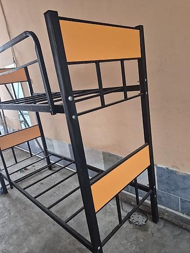 Uşaq mebeli: Oğlan və qız üçün, Çarpayı, Matrassız, Siyirməsiz, Dəmir — 4