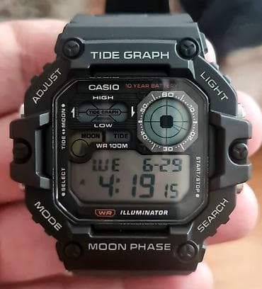 yeni smart saat: Yeni, Qol saatı, Casio, rəng - Qara — 8