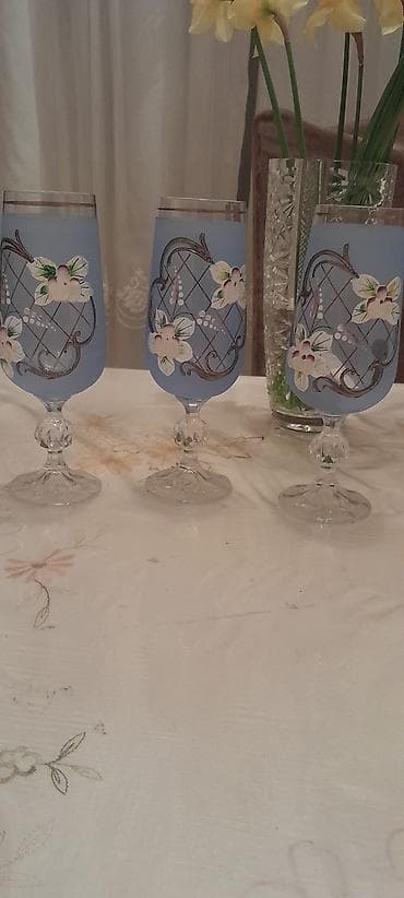 paltar aslan: Qədəhlər, rəng - Mavi, Şüşə — 2