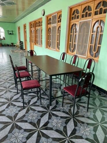 sutul stol: Mətbəx üçün, Yeni, Açılmayan, Dördbucaq masa, 8 stul — 5