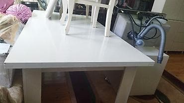 maslar: Mətbəx üçün, Açılmayan, Dördbucaq masa, 6 stul — 2