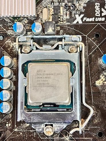 вентилятор для компьютера: ASRock H61M-VG3 ana plata + Intel stok soyuducu + 4 GB DDR3 RAM — 7