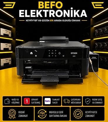 3 birinde printer: 🖨️ Epson L850 — Professional Foto Printer | İşlənmiş, İdeal Vəziyyətdə — 1