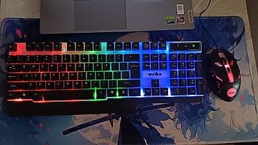 rgb keys: WB-550 WEIBO OYUN SIÇANI KLAVYATURA DƏSTİ İşıqlı oyun klaviaturası — 2