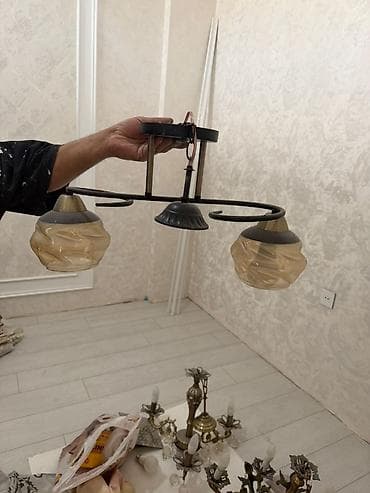 omid cilciraq: Çılçıraq, 3 lampa, Metal — 2
