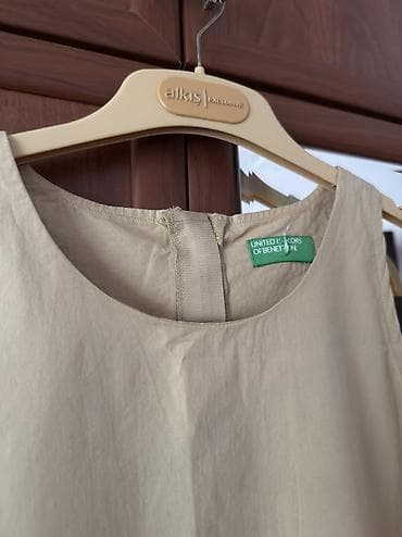 Личные вещи: Повседневное платье, Миди, Benetton, One size — 4