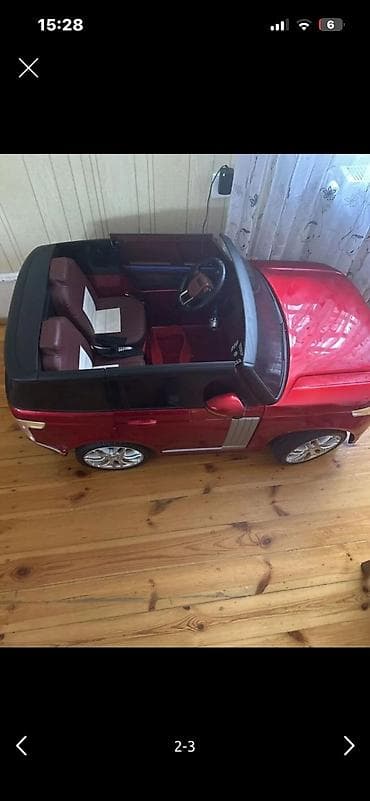 Uşaq üçün elektrikli miniatür avtomobil - Korpus: metalik qırmızı — 2