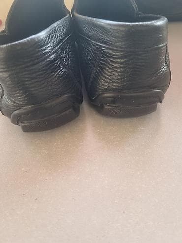 deri godekce: Emporio Armani, Ölçü: 41.5, rəng - Qara, İşlənmiş — 6