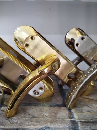 вешалка на дверь: Qapı dəstəyi dəsti – metal korpus, qızılı və xrom tonlarda - — 1