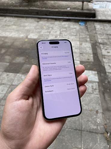 ventilator satilir: IPhone 15 Pro, 128 GB, Gümüşü, Face ID — 2
