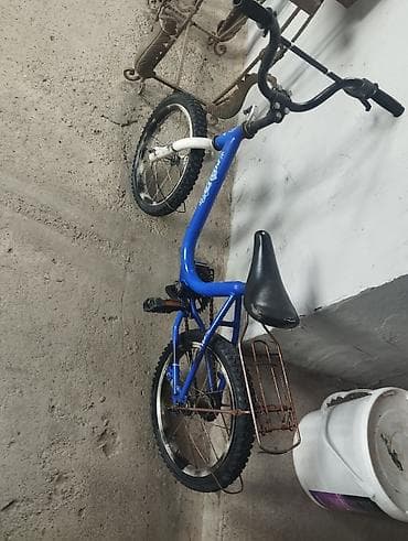 Uşaq velosipedi - Rəng: mavi-göy çərçivə, ağ ön çəngəl - Təkərlər