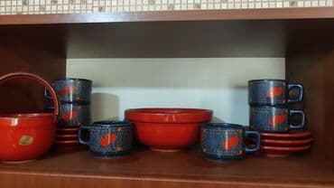 детский набор доктора: Обеденный набор, цвет - Красный, Керамика — 1