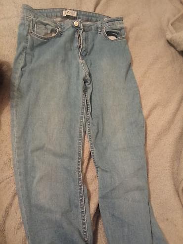 Məhsul: Açıq mavi denim şalvar 2 dəfə geyinilib - Brend: Zara (arxa — 1