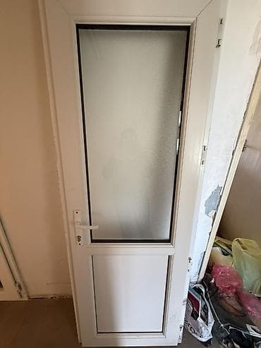 arı balı: PVC qapı dəsti - Material: ağ rəngdə PVC profil - Dizayn: iki fərqli — 3