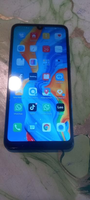 Huawei P30 Lite, 128 ГБ, цвет - Голубой, Отпечаток пальца