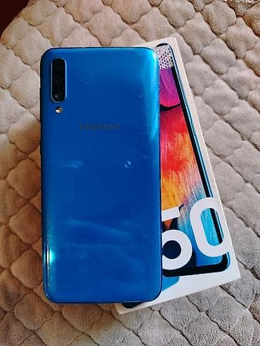 yanğın sensoru: Samsung Galaxy A50, 128 GB, rəng - Mavi, Barmaq izi — 3