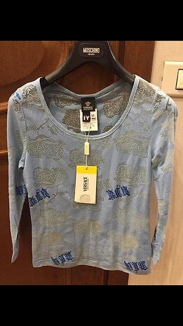 sirqa sekilleri: Versace Jeans Couture qadın köynəyi - Rəng: açıq mavi - Naxış: bütün — 2