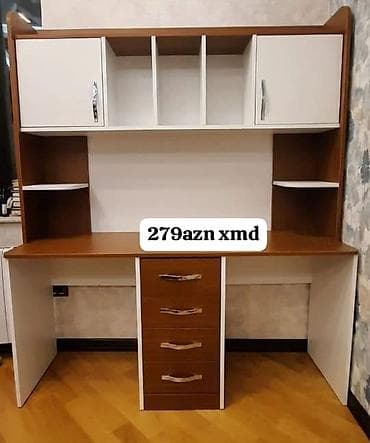 Tələbə və ofis üçün funksional iş masası - Material: laminat/LDSP