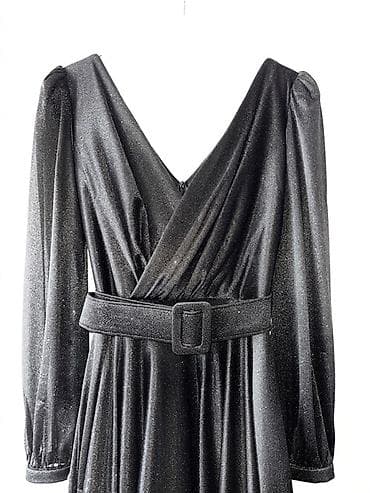 50 razmer don: Satılır! ✨ Zərif və parıltılı qara axşam donu (ziyafət geyimi). Don — 3