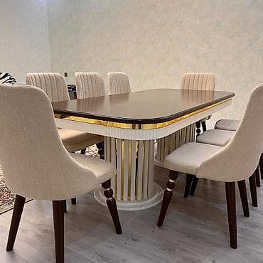 stol stul desti qiymetleri: Yeni və Sifarişlə Masa dəsti 750_azn Masanin ölçüsü 2×1 Rəng seçimi — 3