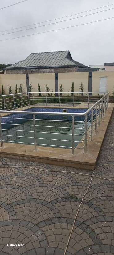 hovuz temizliyi: Alminum məhəccər hovuz kənarı 48 azn dən başlayan qiymətlərlə - — 3