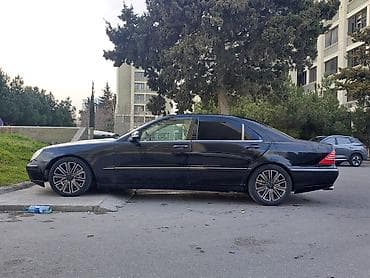 barmaqliq: Mercedes-Benz S-Class W220, qara sedan - Kuzov: Sedan, qara rəng, tam — 3