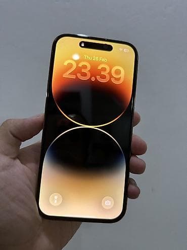 ТВ и видео: IPhone 14 Pro, 256 ГБ, Золотой, Face ID — 2