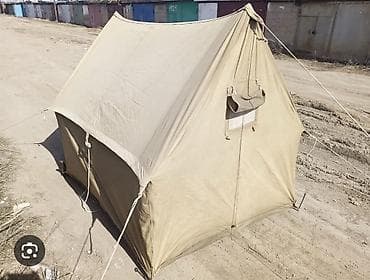 big bag: Sovet dövrünə aid klassik turizm çadırı - Tip: A-şəkilli, iki meşəli — 3