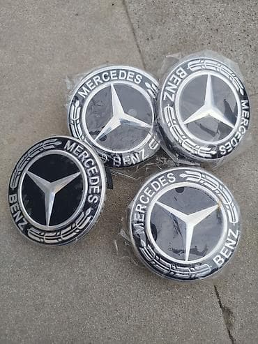 Mercedes-Benz təkər mərkəz qapaqları (hub cap/center cap) – 4 ədəd