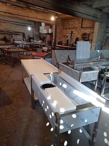 masa nerj: Balıq yuma dəzgahı - Material: Qida dərəcəli paslanmayan polad — 1