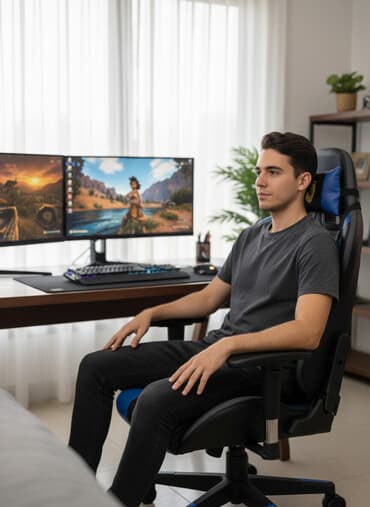 Yeni, Təkərsiz, Qolları tənzimlənir, Süni dəri