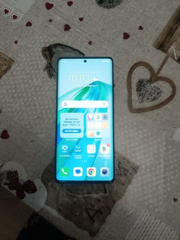 телефон fly nimbus 9: Honor X9 5G, 256 GB, rəng - Yaşıl, Qırıq, Barmaq izi — 1